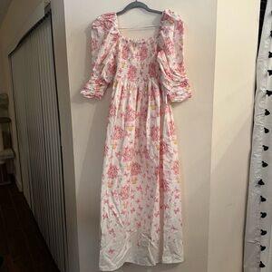 Nothing Fits But Mommy and Me Maternity 100% Cotton Floral Butterfly Maxi NWT